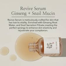 BEAUTY OF JOSEON Revive Serum: Ginseng + Snail Mucin 30ml